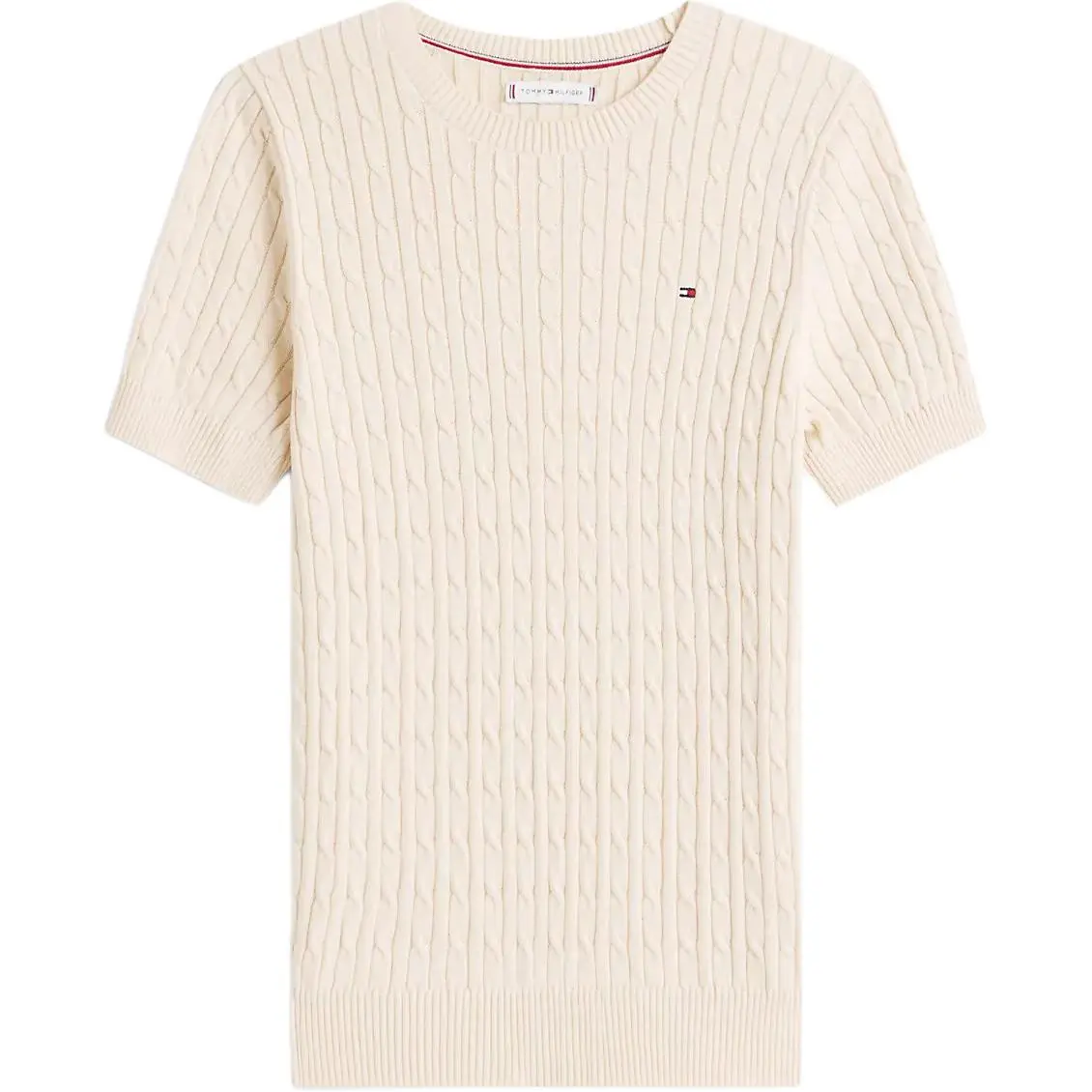 Tommy Hilfiger Sweaters Women's Beige Crew Neck Moderate Other