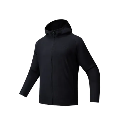 Anta Hooded Jackets & Coats Unisex Basic Black