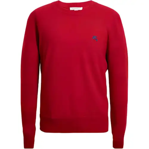 Burberry Sweaters Men's Red Crew Neck Moderate Other