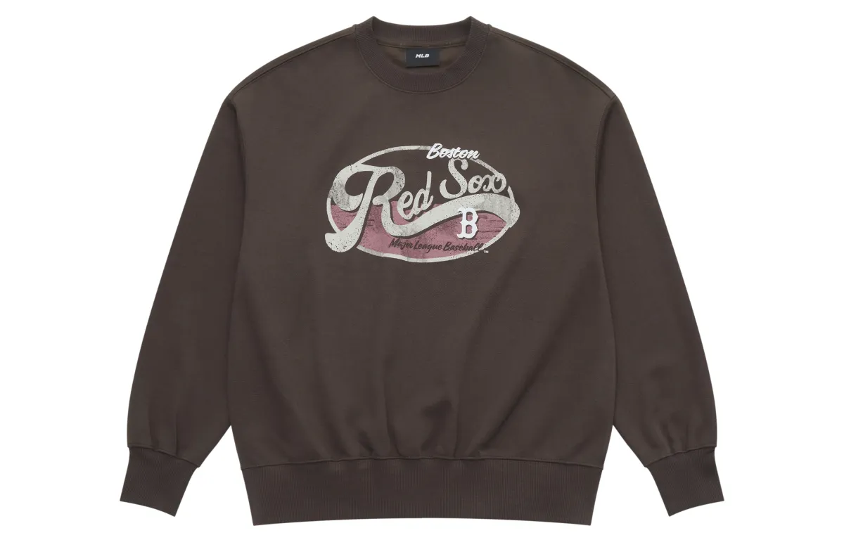 MLB Boston Red Sox FW25 Sweatshirt Unisex Standard Brown