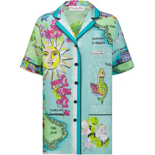 DIOR Shirts Women's Multicolor Lapel Moderate Other