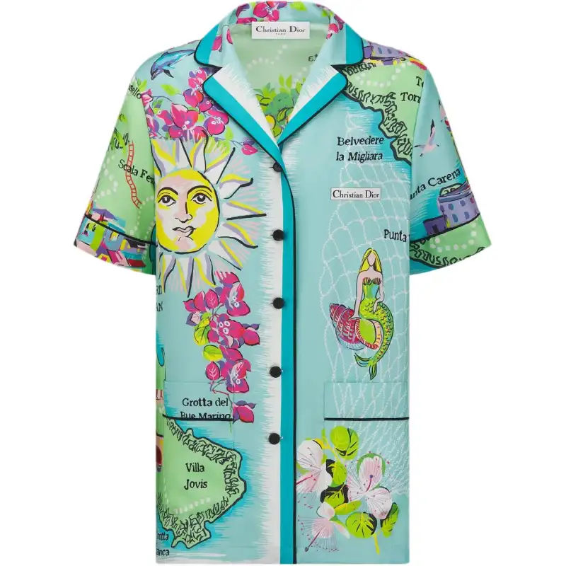 DIOR Shirts Women's Multicolor Lapel Moderate Other