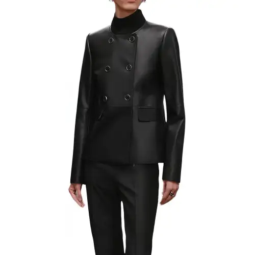 HERMES FW25 Leather Jacket Women's
