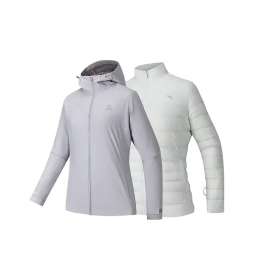 Anta Outdoor Collection Windproof, Water Repellent, And Thermal Windbreaker Jacket Women's