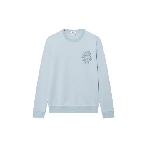 HERMES Sweatshirt Men's Ice Blue