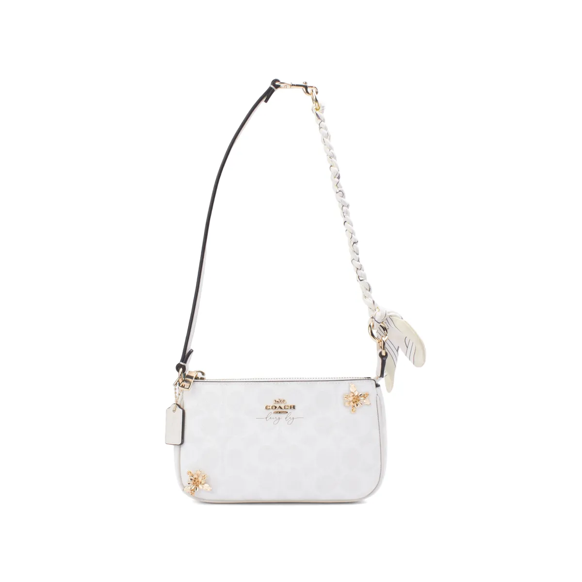 COACH Nolita Artificial Leather Shoulder Bag Small Women's White