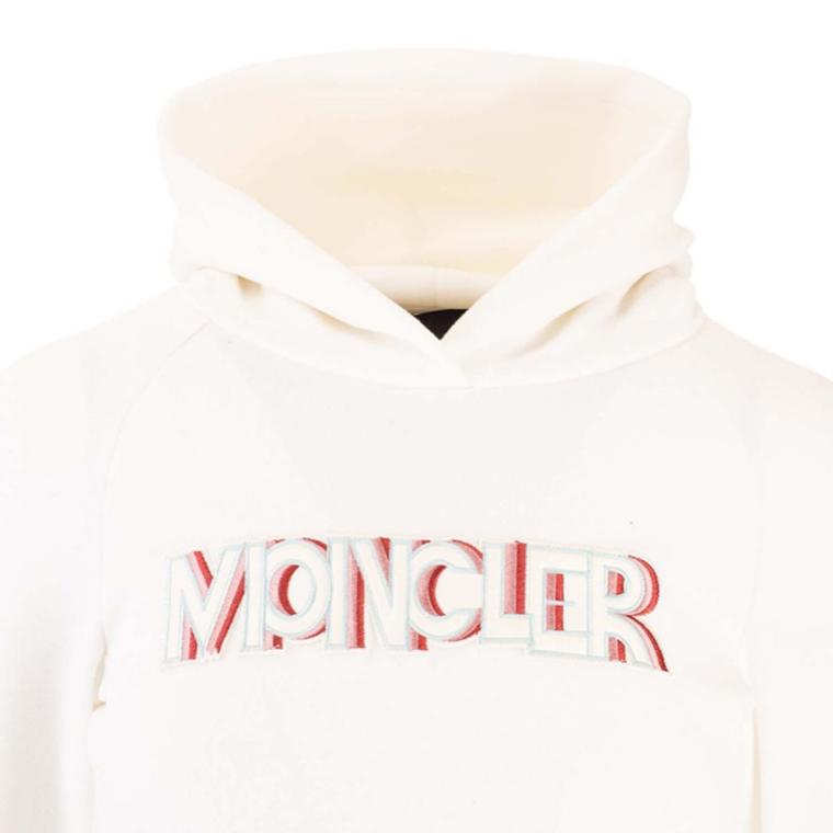 Женское худи Moncler (белое) — фото 3