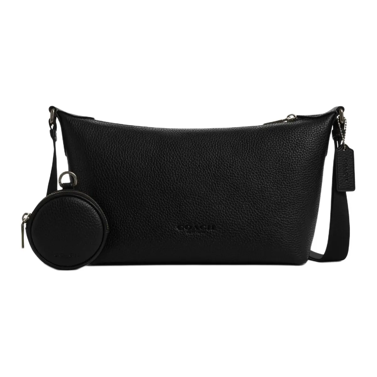 COACH Cow Leather Crossbody Bags Medium Women's Black