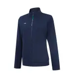 Li Ning Sweatshirts Women's Ink Blue Stand Collar Moderate Cardigan