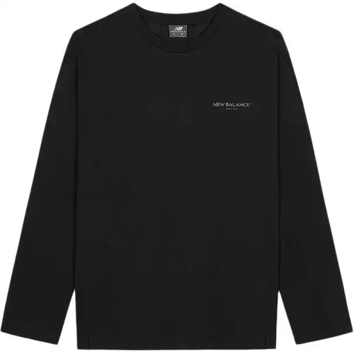 New Balance Sweatshirts Men's Black Crew Neck Moderate