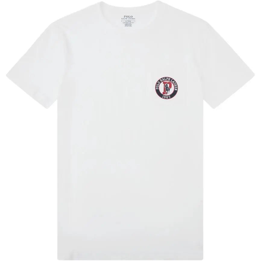 Polo Ralph Lauren T Shirt Custom Slim Fit Men's White