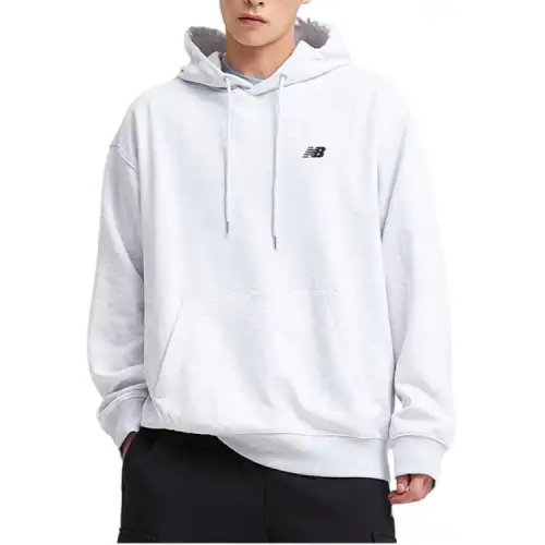 New Balance Sweatshirts Men's Light Gray Hooded Moderate