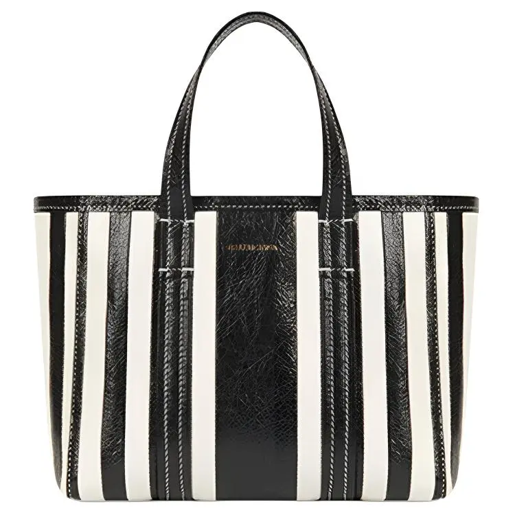 Balenciaga Sheepskin Tote Bag, Shopping Bag, Crossbody Bag, Handbag Women's Black White