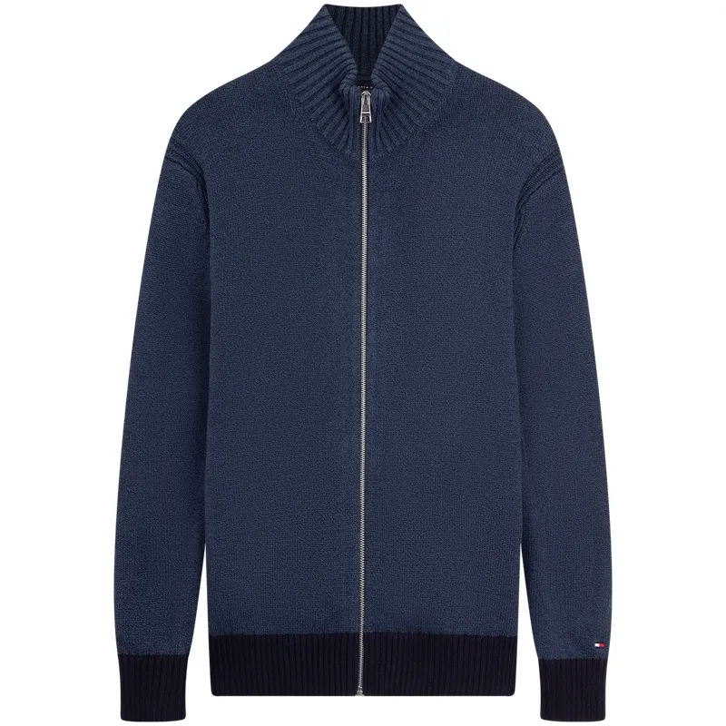 Tommy Hilfiger Knitwear Men's Dark Blue 0GZ Stand Collar Moderate