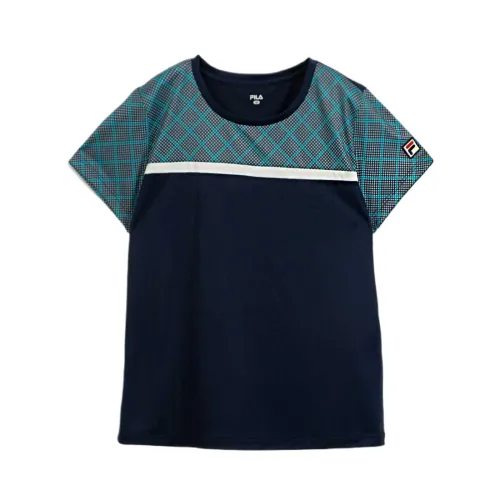 FILA Tennis Tops Women's Blue Crew Neck Moderate