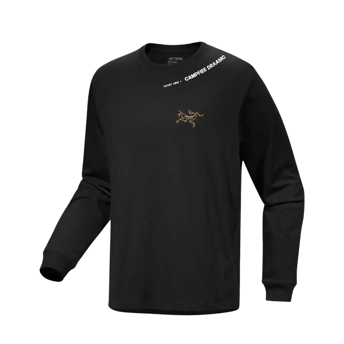 Arcteryx T-Shirts Unisex Black/24k Black Crew Neck Moderate Straight Fit