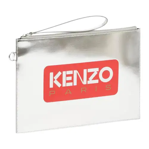 KENZO Large Logo Printed Clutch Bag