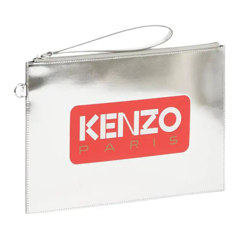 KENZO Large Logo Printed Clutch Bag