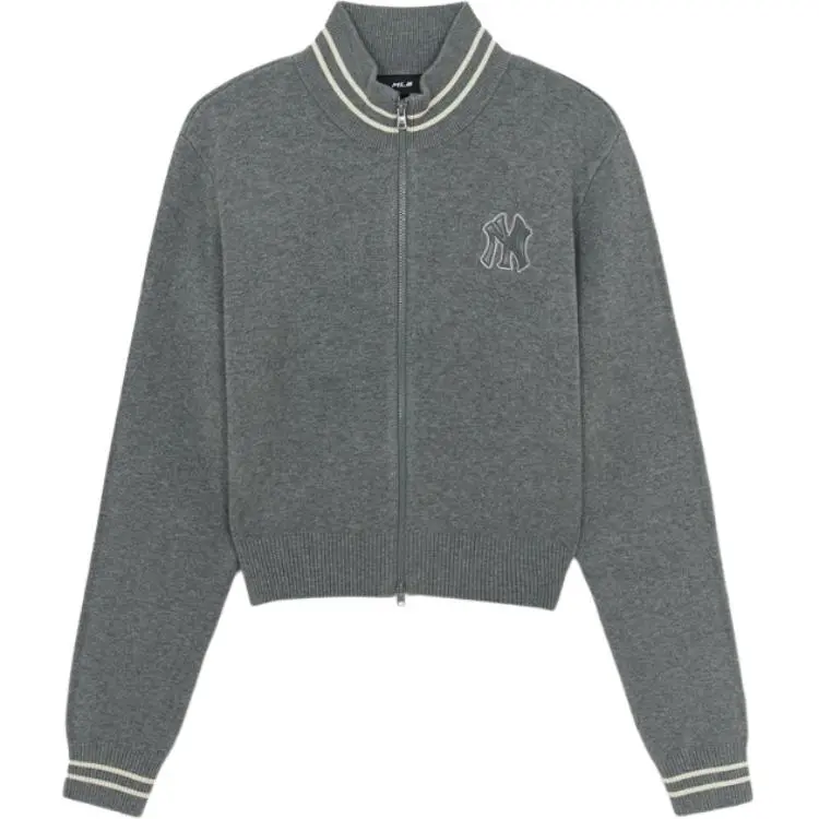 MLB New York Yankees Jackets Women's Gray Stand Collar Moderate