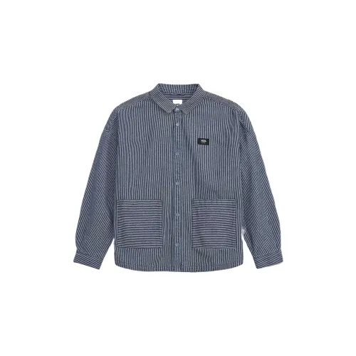 Vans Shirts Women's Stripes Lapel Moderate