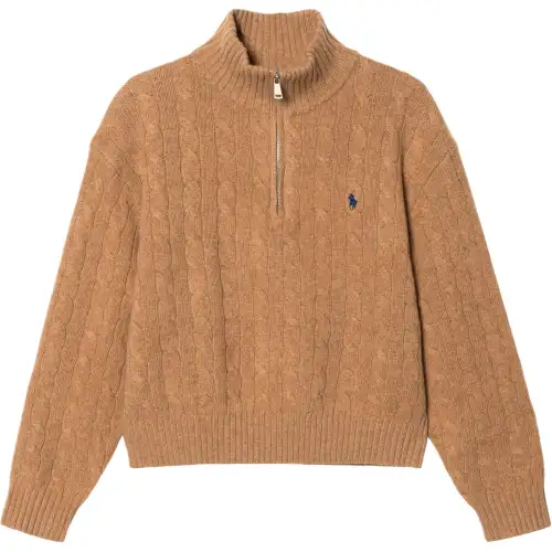 Polo Ralph Lauren Pony, long-sleeve with zipper, classic sweater, with embroidery