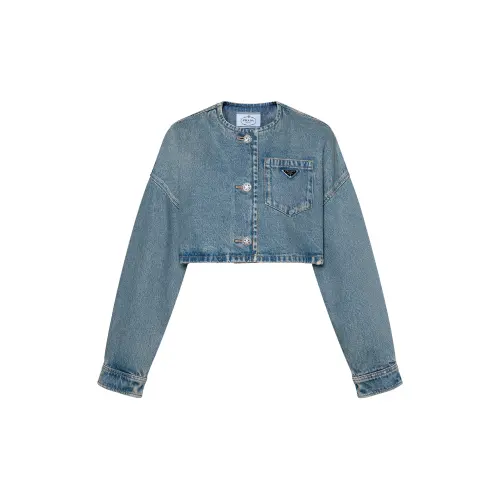 PRADA FW23 Denim Jacket Women's Blue