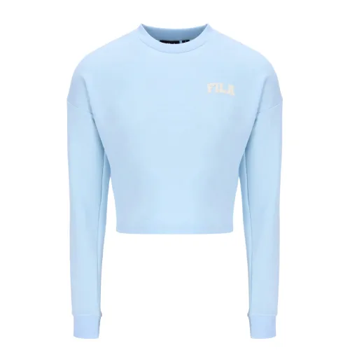 FILA Sweatshirts Women's Blue Crew Neck Moderate
