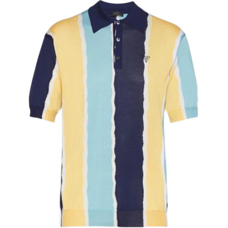Мужская футболка Prada SS22 LogoPolo (разноцветная)