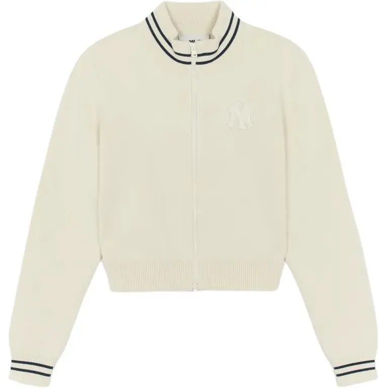 MLB Jackets Women's Ecru Stand Collar Moderate