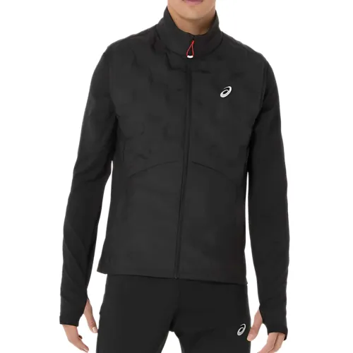 ASICS ROAD Vests Men's Black Stand Collar Moderate Other
