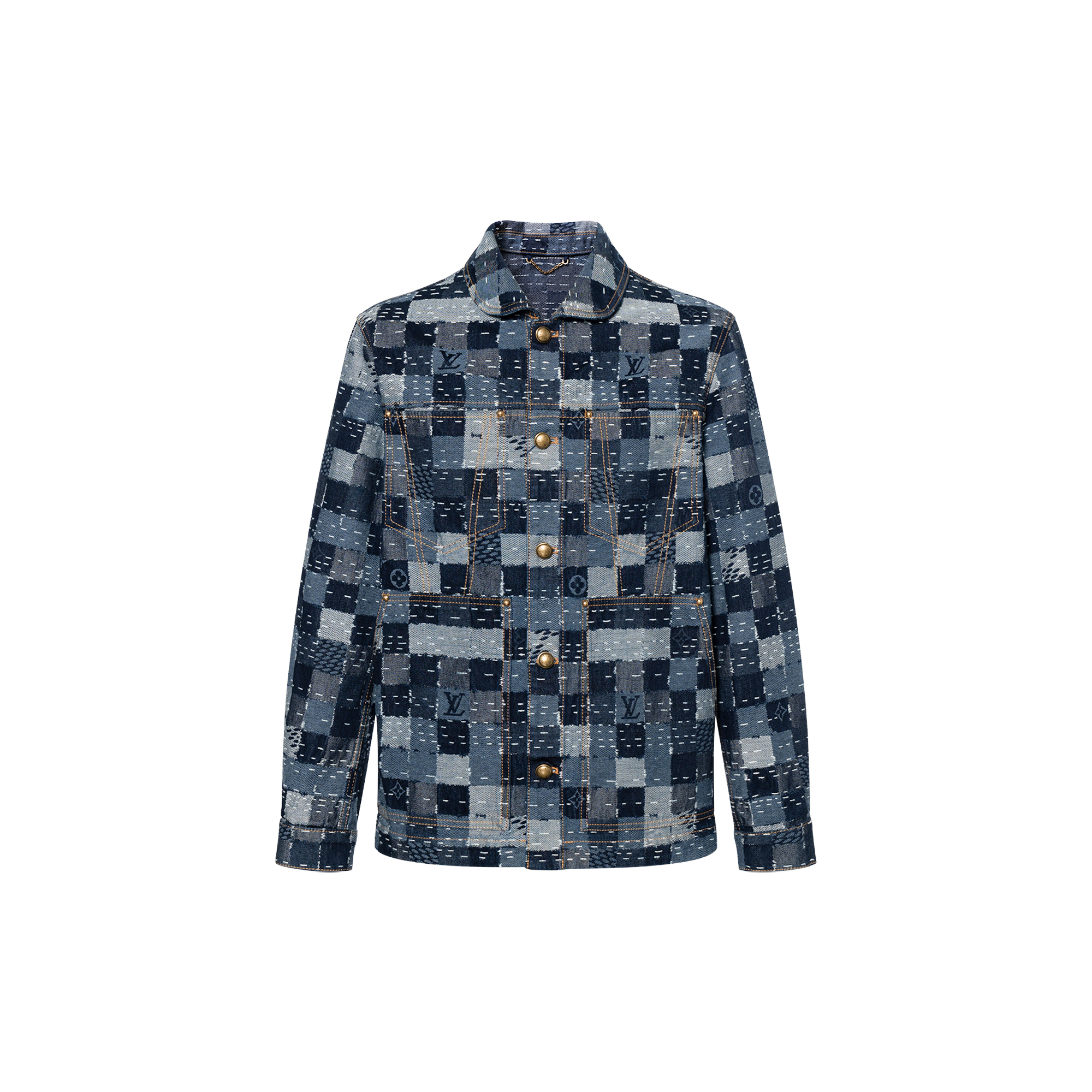 Мужская куртка Louis Vuitton x Nigo (коричневая)