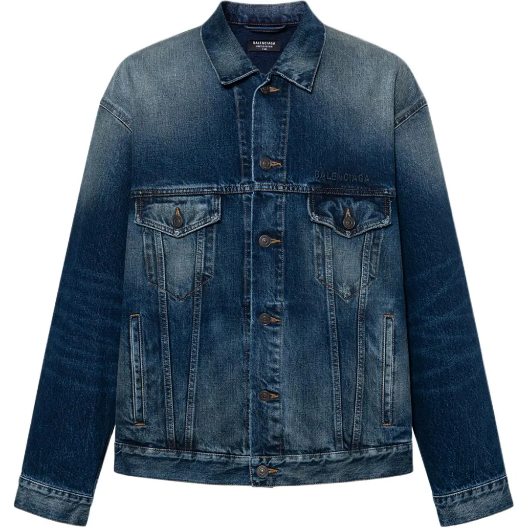 Balenciaga Denim Jacket Regular Fit Unisex