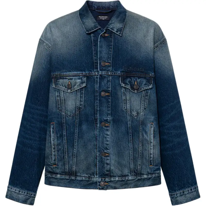 Balenciaga Denim Jacket Regular Fit Unisex