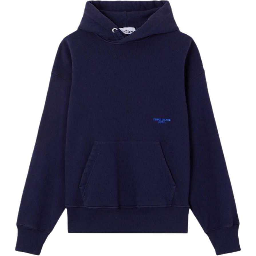 Мужское худи STONE ISLAND Marina (черное)