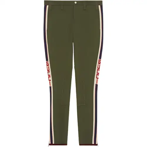 GUCCI Casual Pants Women's Brown Moderate Slim Fit Pants