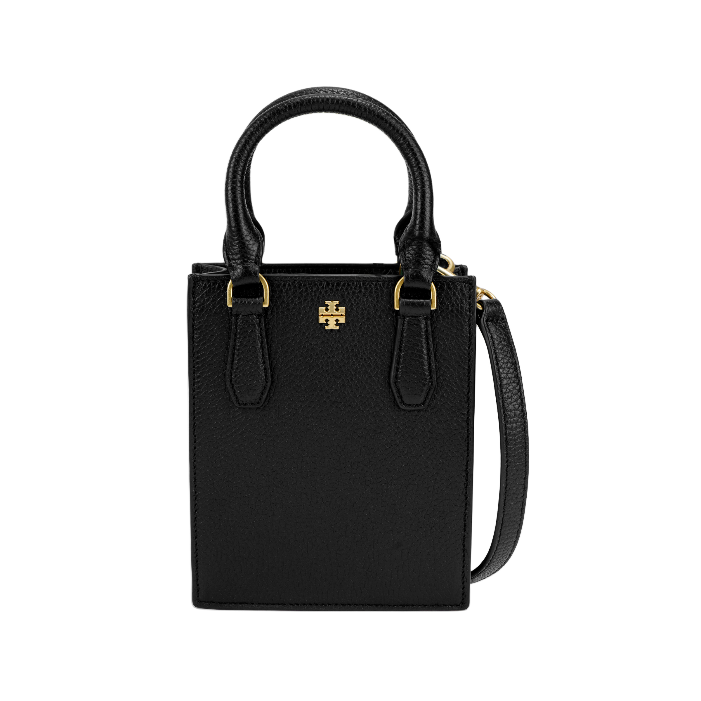 TORY BURCH Emerson Adjustable Detachable Strap Cow Leather Sheet Music Bag, Handbag, Shoulder Bag, Crossbody Bag Mini