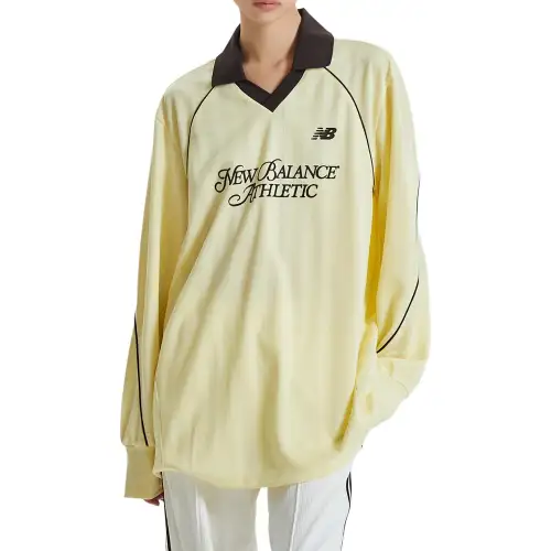 New Balance T Shirts Women's Yellow V Neck