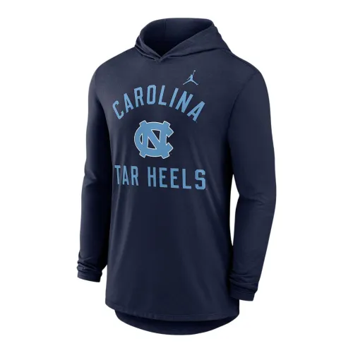 Jordan North Carolina Campus Arch Men's Jordan Brand Dri-FIT College Long-Sleeve Hooded T-Shirt