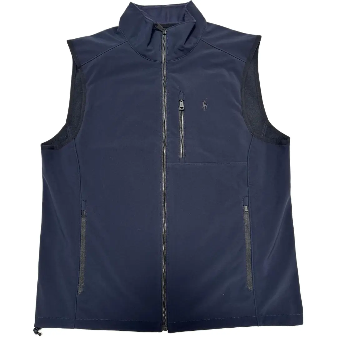 Polo Ralph Lauren Vests Men's Navy Blue Stand Collar Moderate Other