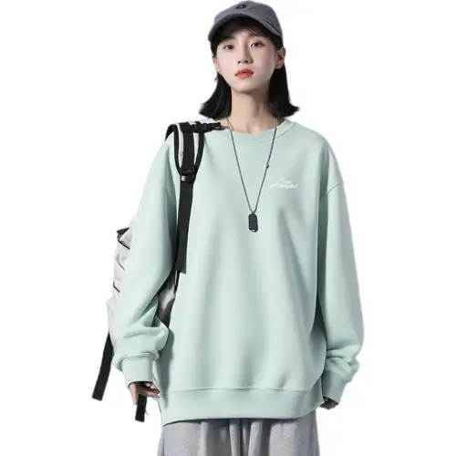 ANTA Sweatshirts Women's Moonlit Green Crew Neck Moderate Regular