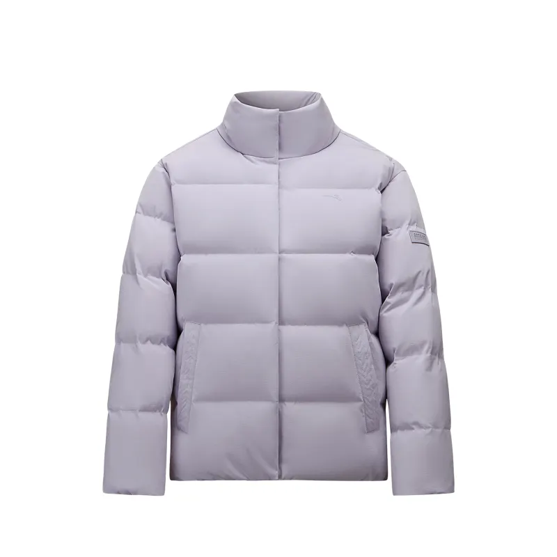 ANTA Down Jackets Women's Snow Dusty Purple 2 Stand Collar Thickened