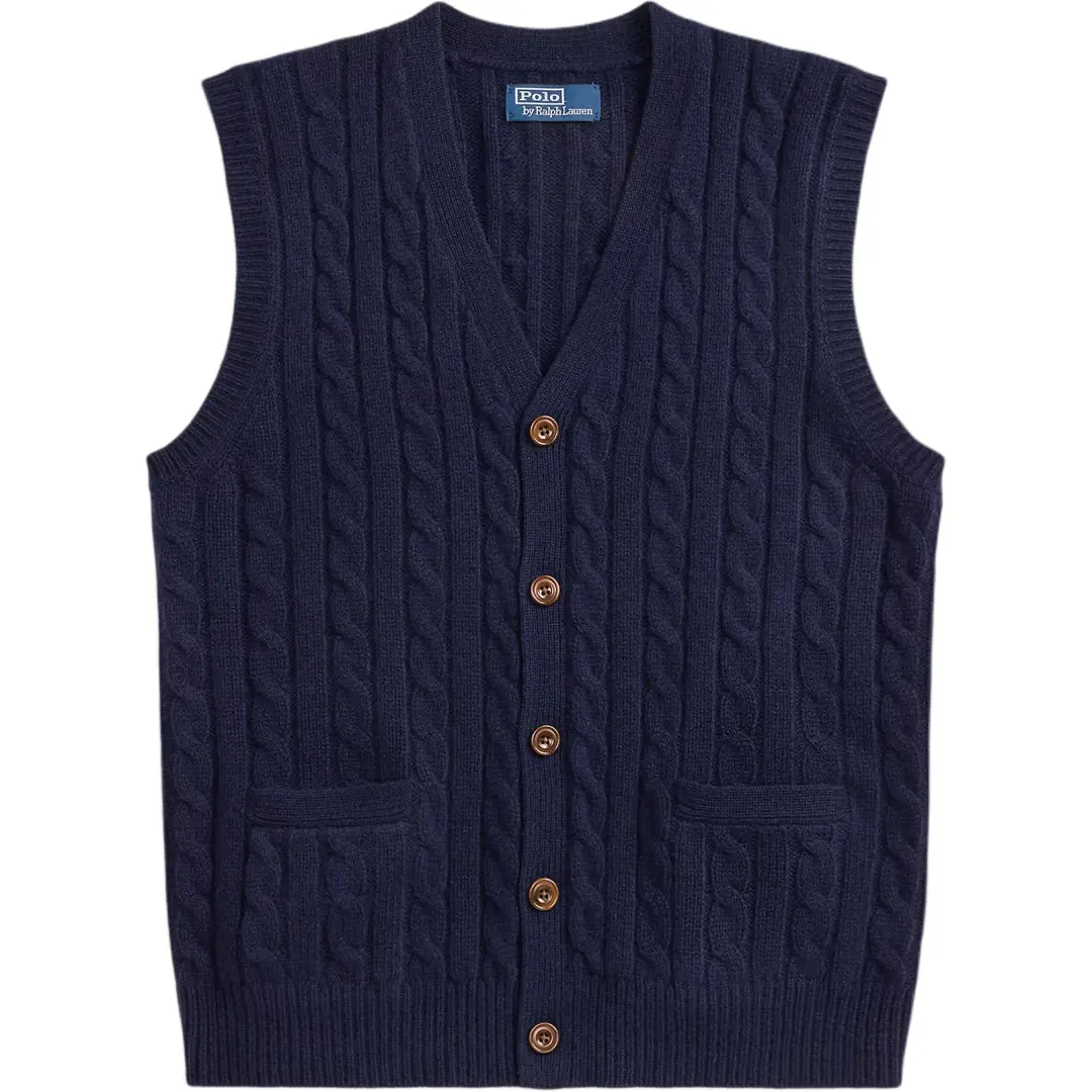 Polo Ralph Lauren cable-knit buttoned vest