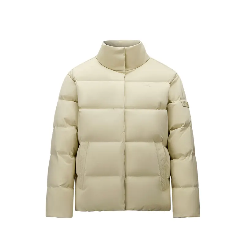 ANTA Down Jackets Women's Light Peach Yellow 4 Stand Collar Moderate