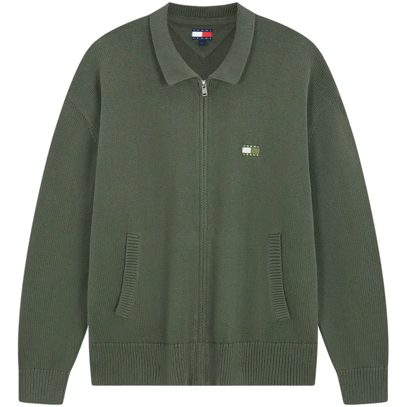 Tommy Hilfiger Knitwear Men's Lapel Moderate Cardigan
