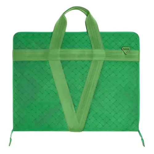 Bottega Veneta Jacquard Nylon Shopping Bag, One Shoulder Handbag Men's Green