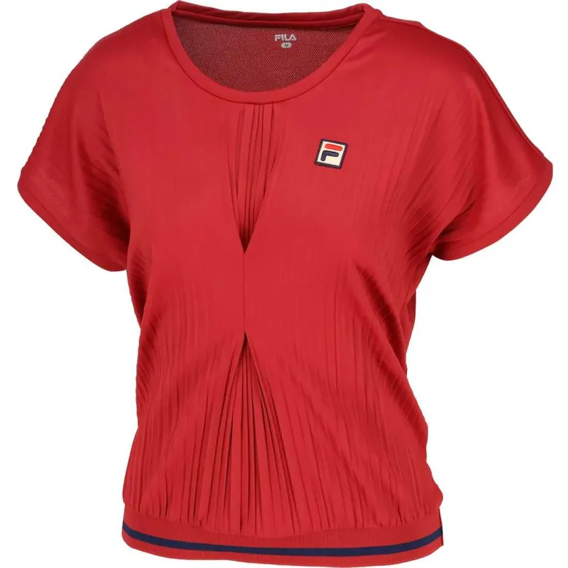FILA Tennis Tops Women's Red Crew Neck Moderate