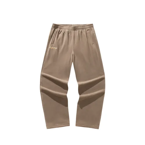ANTA Knitted Sweatpants Men's Linen Grey 2 Moderate Straight Fit Pants