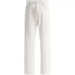 PRADA Jeans Men's Ivory White Moderate Straight Fit Pants