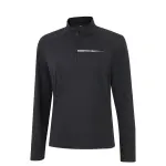Li Ning T Shirts Women's Black Stand Collar Moderate Straight Fit