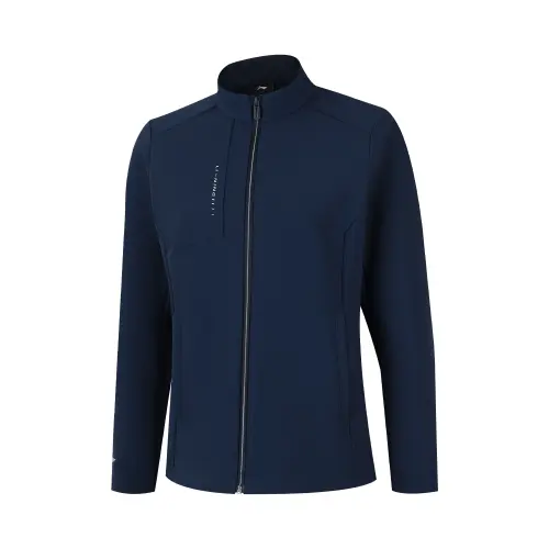 Li Ning Jackets Women's Ink Blue Stand Collar Moderate Other